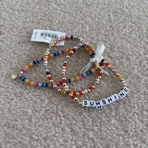 Brand new with tags J Crew colorful bead sunshine bracelet